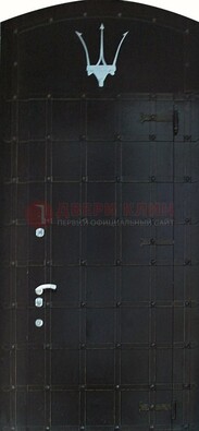 Металлическая арочная дверь ДА-22 высокого качества в Кашире