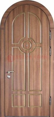 Арочная дверь с отделкой массивом ДА-35 в Кашире