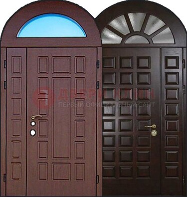 Стальная арочная дверь ДА-8 для административного здания в Кашире