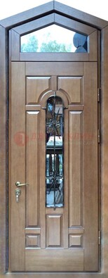 Железная дверь Винорит с фрамугой для частного дома ДФГ-34 в Кашире