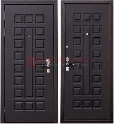 Крепкая металлическая дверь с МДФ ДМ-118 в Кашире