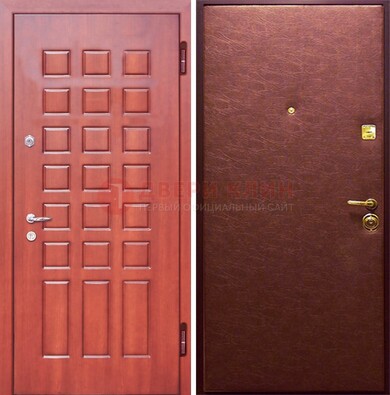 Входная дверь с МДФ и винилискожей ДМ-178 для офиса в Кашире