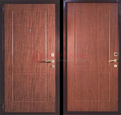 Фрезированная металлическая дверь с МДФ ДМ-182 в Кашире