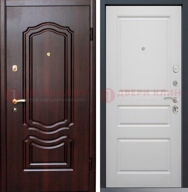 Квартирная металлическая дверь с МДФ ДМ-379 в Кашире