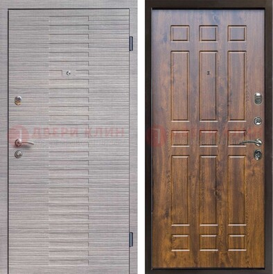 Квартирная железная дверь с разными МДФ ДМ-497 в Можайске