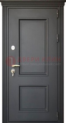 Чёрная дверь с МДФ ДМ-520 в Кашире