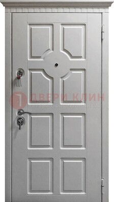 Белая дверь с МДФ ДМ-524 в Кашире