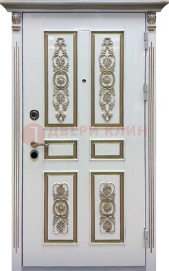 Входная дверь с массивом дуба в белом цвете ДМД-62 в Кашире