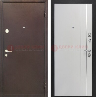 Входная дверь с порошковым покрытием с МДФ с молдингами ДП-232 в Кашире