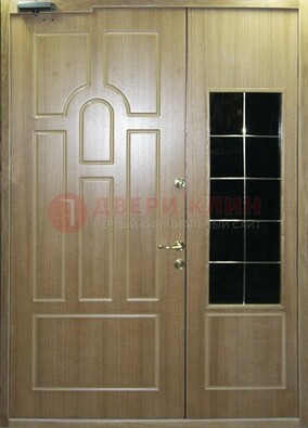 Входная дверь Дверь со вставками из черного стекла ДПР-42 в Кашире