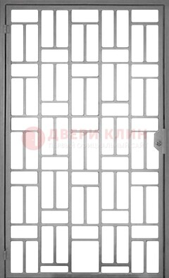 Металлическая решетчатая дверь в сером цвете ДР-23 в Кашире