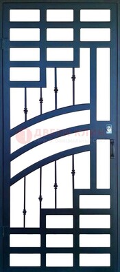 Современная металлическая решетчатая дверь ДР-38 в Кашире