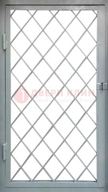 Серая стальная решетчатая дверь ДР-3 в Кашире