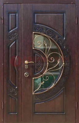 Полуторная железная дверь Винорит в классическом стиле ДСК-272 в Кашире