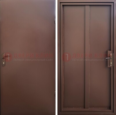 Техническая дверь с порошковым покрытием медный антик с двух сторон ДП-253 в Кашире