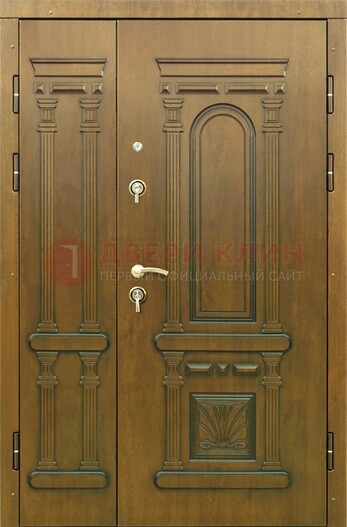 Полуторная железная дверь с виноритом ДВТ-174