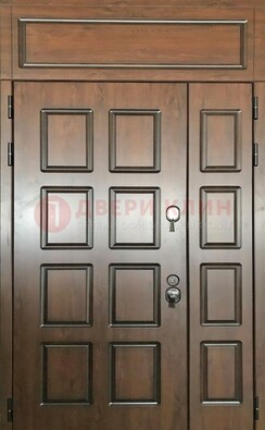 Уличная полуторная дверь с виноритом ДВТ-190 
