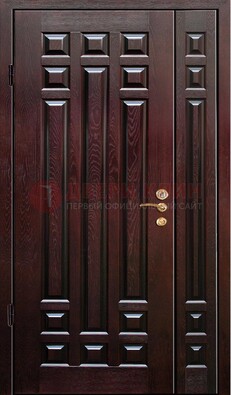 Коричневая металлическая дверь с виноритом ДВТ-20 в Кашире