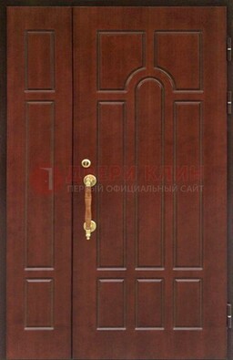 Стальная полуторная дверь для частного дома ПЛ-13 в Кашире